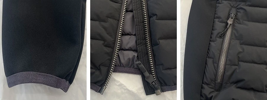 mens quilted jacket detail