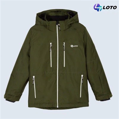 Chaqueta de esquí de chicos con capucha