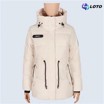 Chaqueta acolchada con capucha para mujer